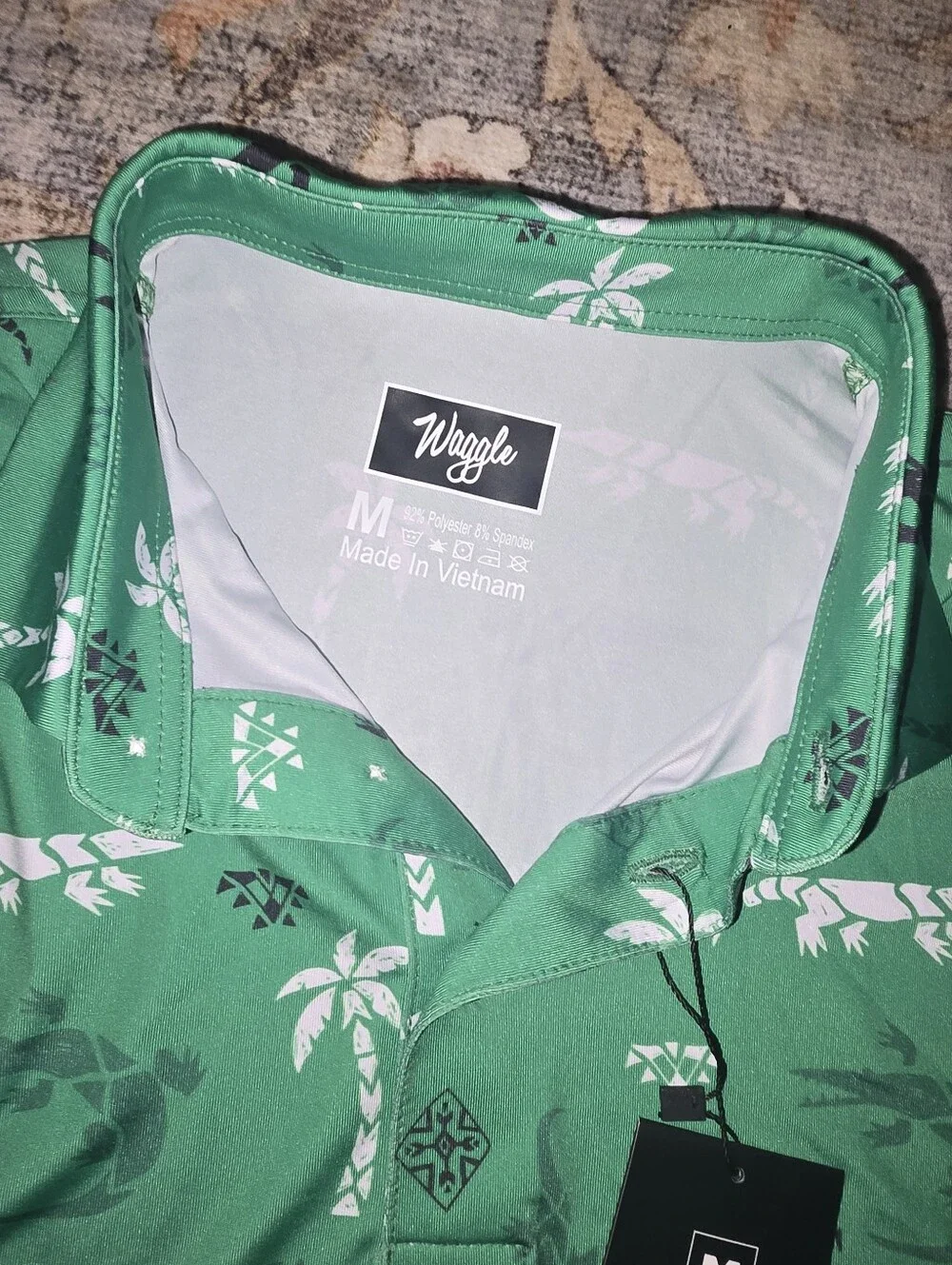 Waggle Bayou Print Golf Polo - Picture 2 of 4